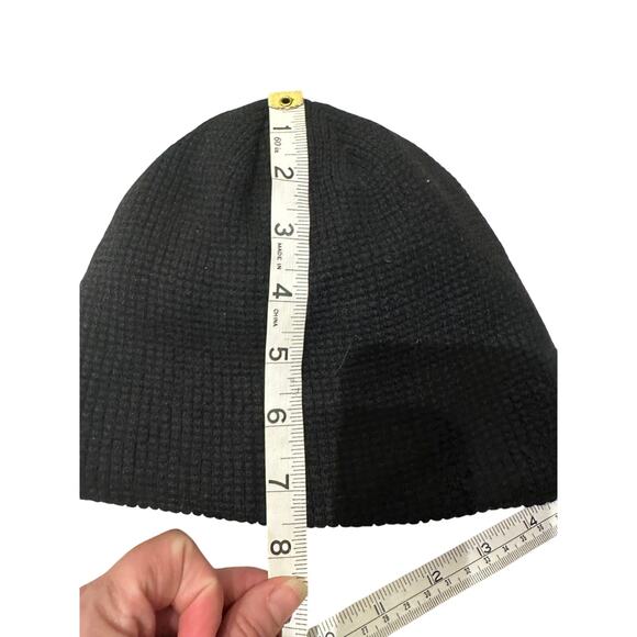 Urban Pipeline One Size Fleece lined Beanie Gorpcore Cozy Warm Winter Black - Picture 6 of 6